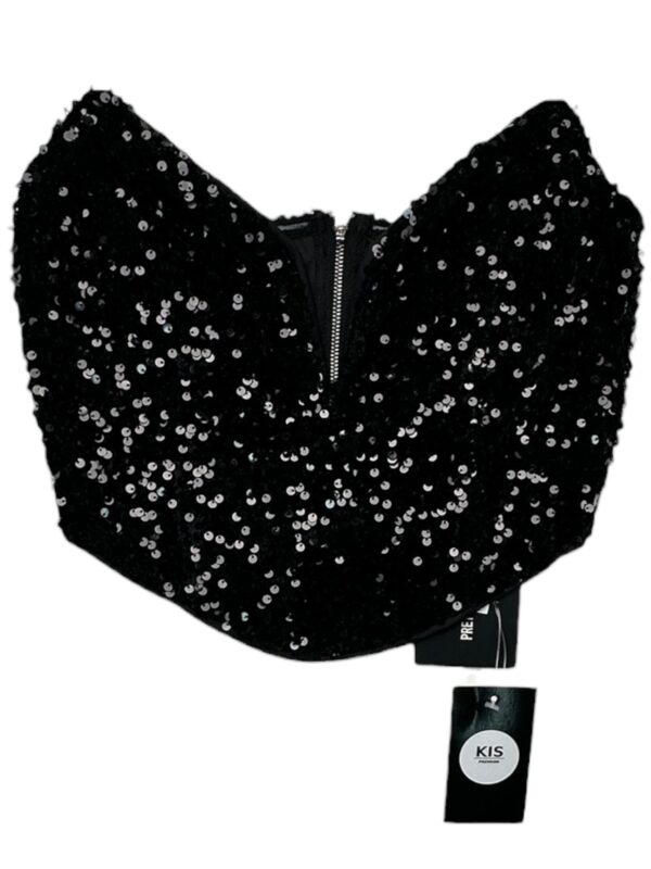 PRETTYLITTLETHING Top Damski Czarny S