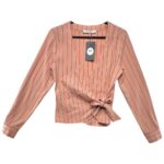 NA-KD Bluzka Damska Różowa w Paski XS - zdjęcie 1