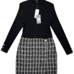 LIPSY LONDON Sukienka Damska Czarna Kratka L - zdjęcie 1