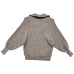 ET VOUS Sweter Damski Szary M - zdjęcie 2