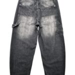 BERSHKA Jeansy Damskie Czarne Vintage M - zdjęcie 2