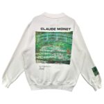 PRIMARK CLAUDE MONET Bluza Męskie Biała L - zdjęcie 1