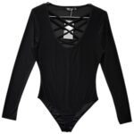 NASTYGAL Body Damskie Czarne L - zdjęcie 1