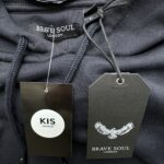 BRAVE SOUL LONDON Bluza Męska Czarna L - zdjęcie 3