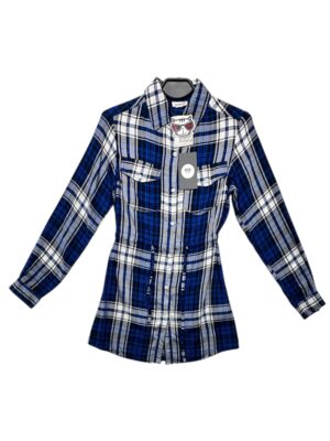 COCODRILLO Sukienka Dziecięca Niebieska Kratka 146