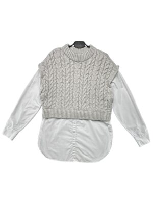 PRIMARK Komplet Sweter Damski Szary M