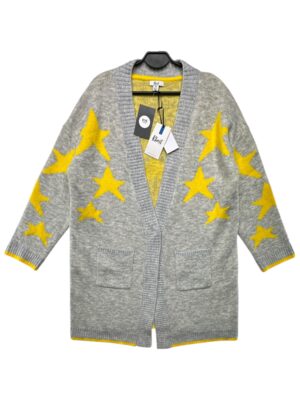 KHOST Narzuta Damska Szara Gwiazdy L