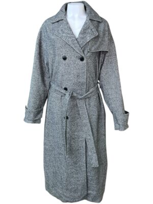 BOOHOOMAN Płaszcz Męski Szary M