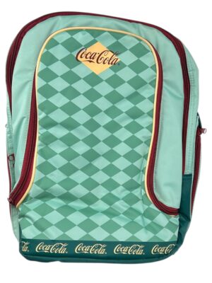 COCA COLA Plecak Męski Zielony Geometryczny ONE SIZE