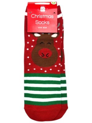 GIFTMAKER Skarpety Męskie Czerwone Świąteczne ONE SIZE