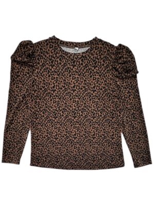 JDY Bluzka Damska Czarno-Brązowa XL