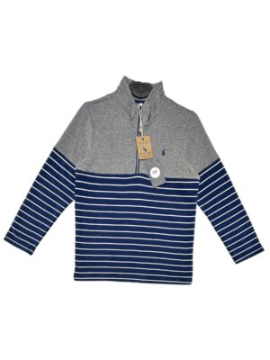 JOULES Bluza Dziecięca Szara Paski 152