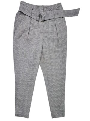 RIVER ISLAND Spodnie Damskie Szare Krata XXS