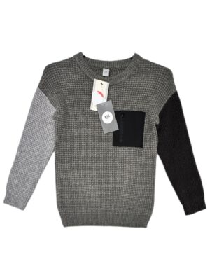 TU Sweter Dziecięcy Szary 122