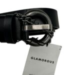 GLAMOROUS Pasek Damski Czarny S - zdjęcie 2