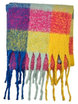 FOXBURY. Szal Damski Wielokolorowy ONE SIZE