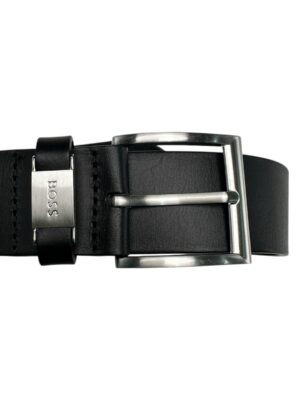 HUGO BOSS Pasek Męski Czarny Skóra naturalna XS (85-32)