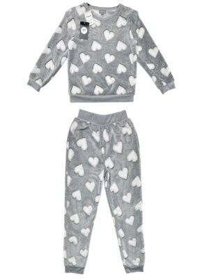 ORIGINALS Komplet KIDS Piżama Dziecięce Szara Wzory 140