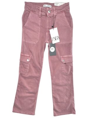 ZARA Jeansy Dziecięce Różowe 134