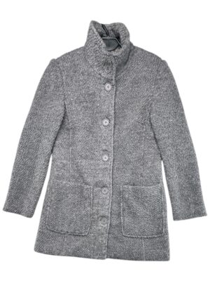 CELLBES Płaszcz Damski Szary XS/S Wełna