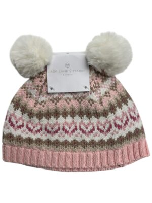 ADRIENNE VITTADINI Czapka Dziecięca Różowa Norweska 62