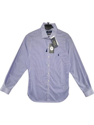 POLO RALPH LAUREN Koszula Męska Niebieska Kratka M ( 15 1/2