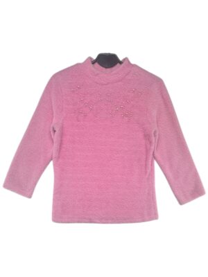 SAVIDA Sweter Damski Różowy M