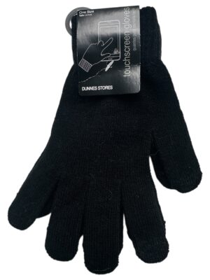 DUNNES STORES Rękawiczki Damskie Czarne One Size