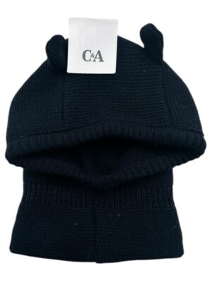 C&A Czapka Dziecięca Czarna 92