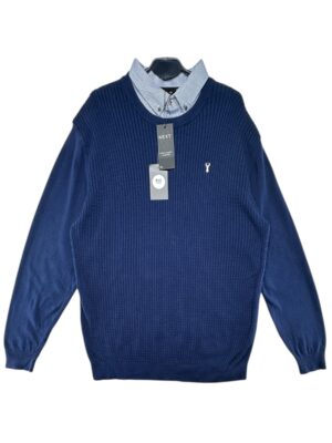 NEXT Sweter Męski Niebieski XL