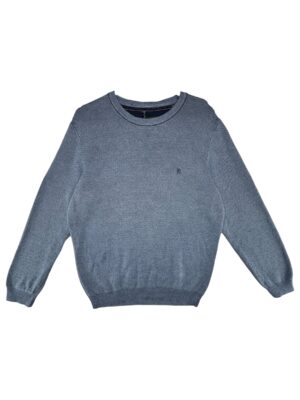 BENETI LUXURY Sweter Męski Niebieski M