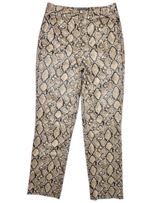 PRIMARK Spodnie Damskie Brązowe Wzór Wężowy S