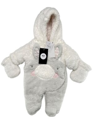 NEXT Kombinezon Dziecięcy Biały Szary 50