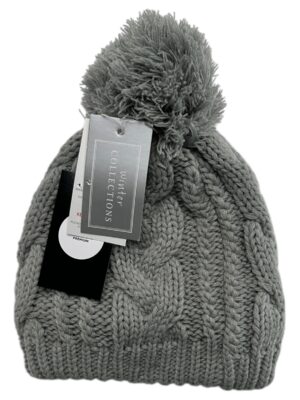 WINTER COLLECTION Czapka Damska Szara ONE SIZE