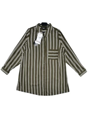 YOURS Koszula Damska Zielona Paski 3XL
