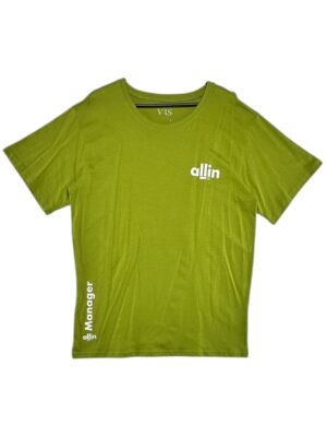 VRS Koszulka Męska Zielona L Napisy