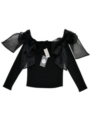 RIVER ISLAND Bluzka Damska Czarna XXS