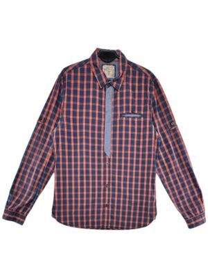 GUESS Koszula Męska Niebieska Kratka L