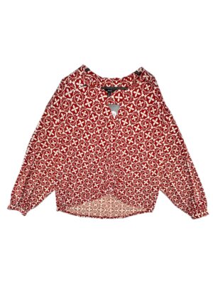 NEXT Bluzka Damska Czerwona Wzorzysta 5XL