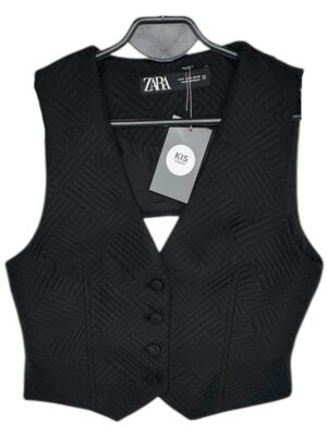 ZARA Kamizelka Damska Czarna S