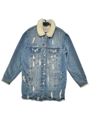 DENIM CO Kurtka Damska Niebieska XL