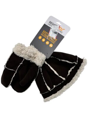 REGATTA Komplet Czapka + Rękawiczki Damskie Czarne ONE SIZE