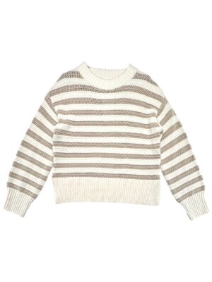 H&M Sweter Damski Beżowy w Paski M