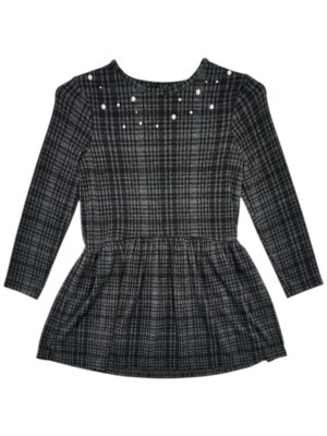 GEORGE Sukienka Dziecięca Szara Kratka 122