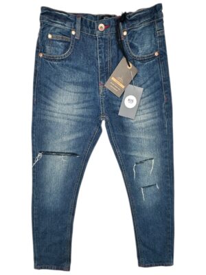 DENIM QUALITY Jeansy Dziecięce Niebieskie 134