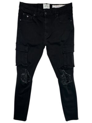 AMICCI PREMIUM Jeansy Męskie Czarne M (32)