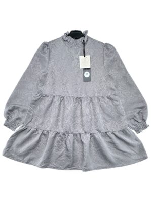 QED LONDON Sukienka Damska Szara S