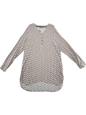 FRANSA Koszula Damska Brązowa Wzór XL