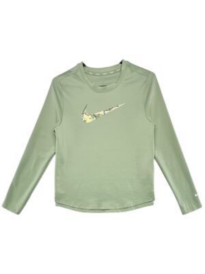 NIKE Bluzka Dziecięca Zielona 152