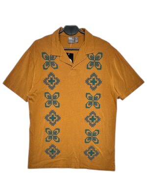 ASOS Koszulka Męskie Żółta Geometryczny M